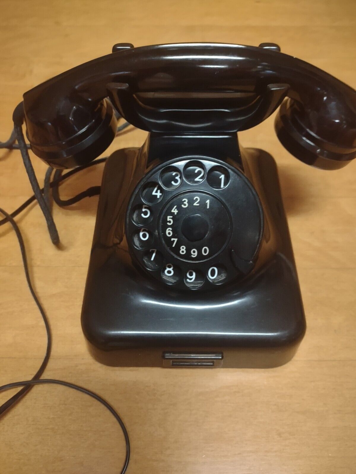 Mid-Century Hagenuk Kiel W48 German Post Rotary Desk Telephone- Vintage