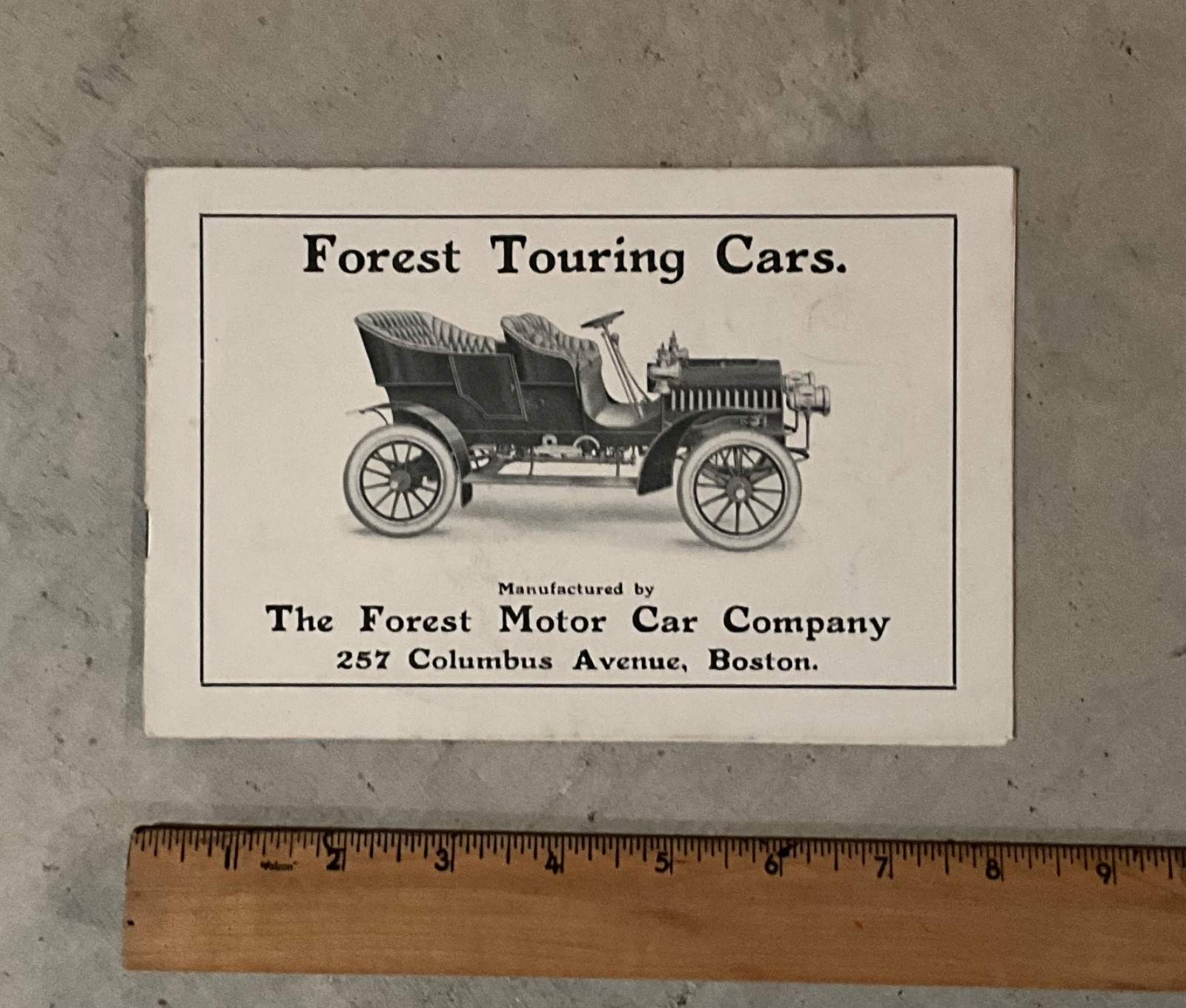 1906 Forest Motor Car Co. | Sales Brochure | Boston, MA | Factory Original