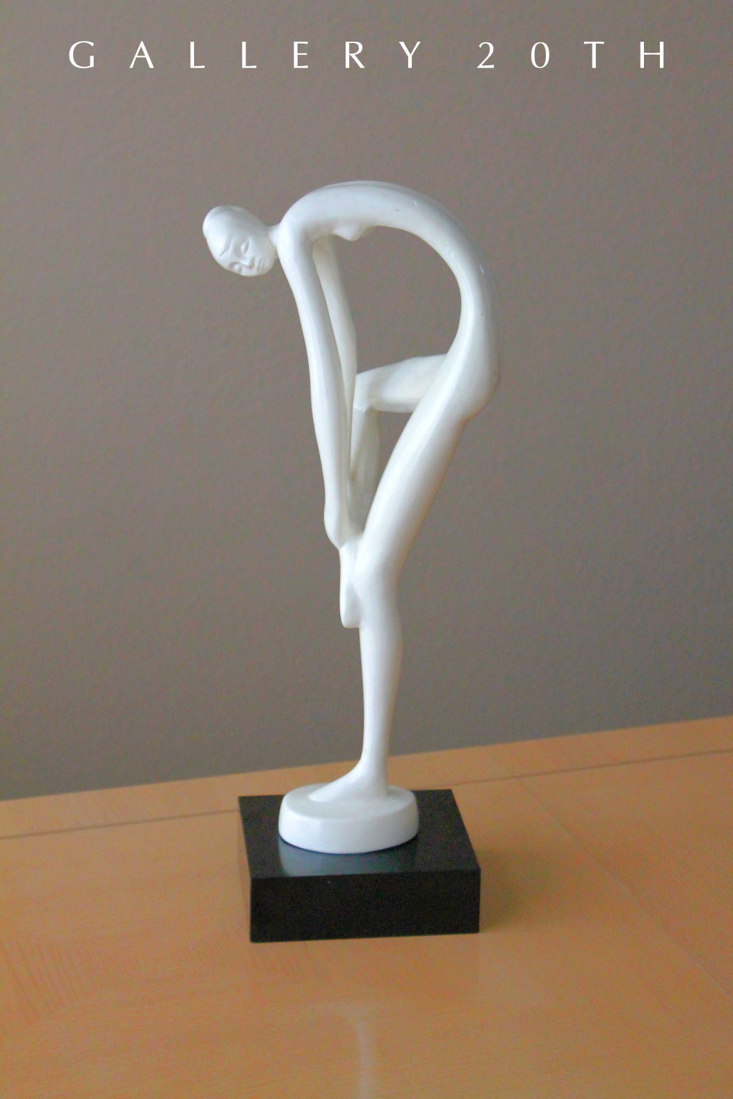 ATOMIC MID CENTURY MODERN ABSTRACT WOMAN SCULPTURE VTG 60'S ART BALLERINA GIRL