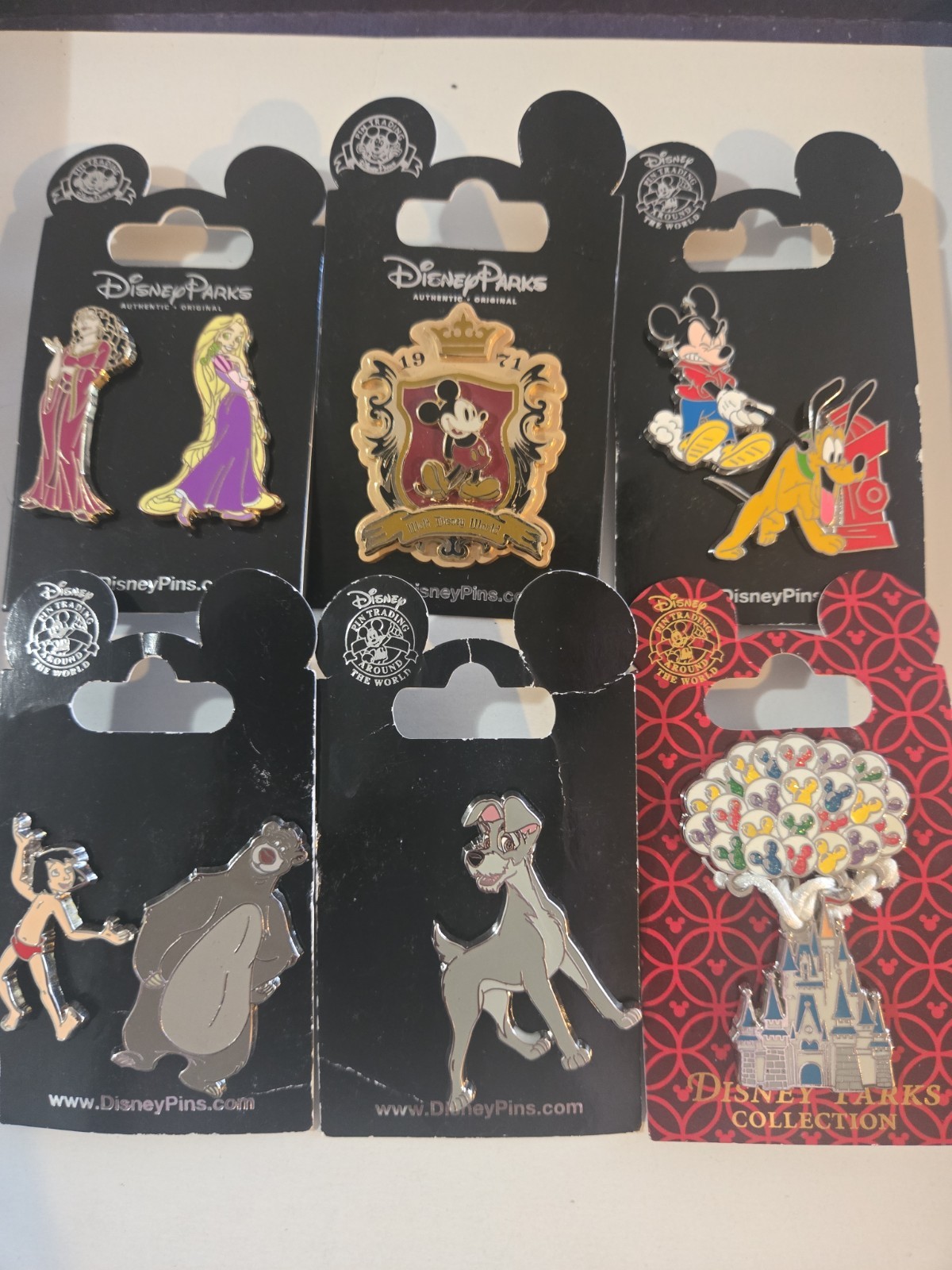DISNEY Parks PIN TRADING LOT 6 ASSORTED PINS AUTHENTIC 