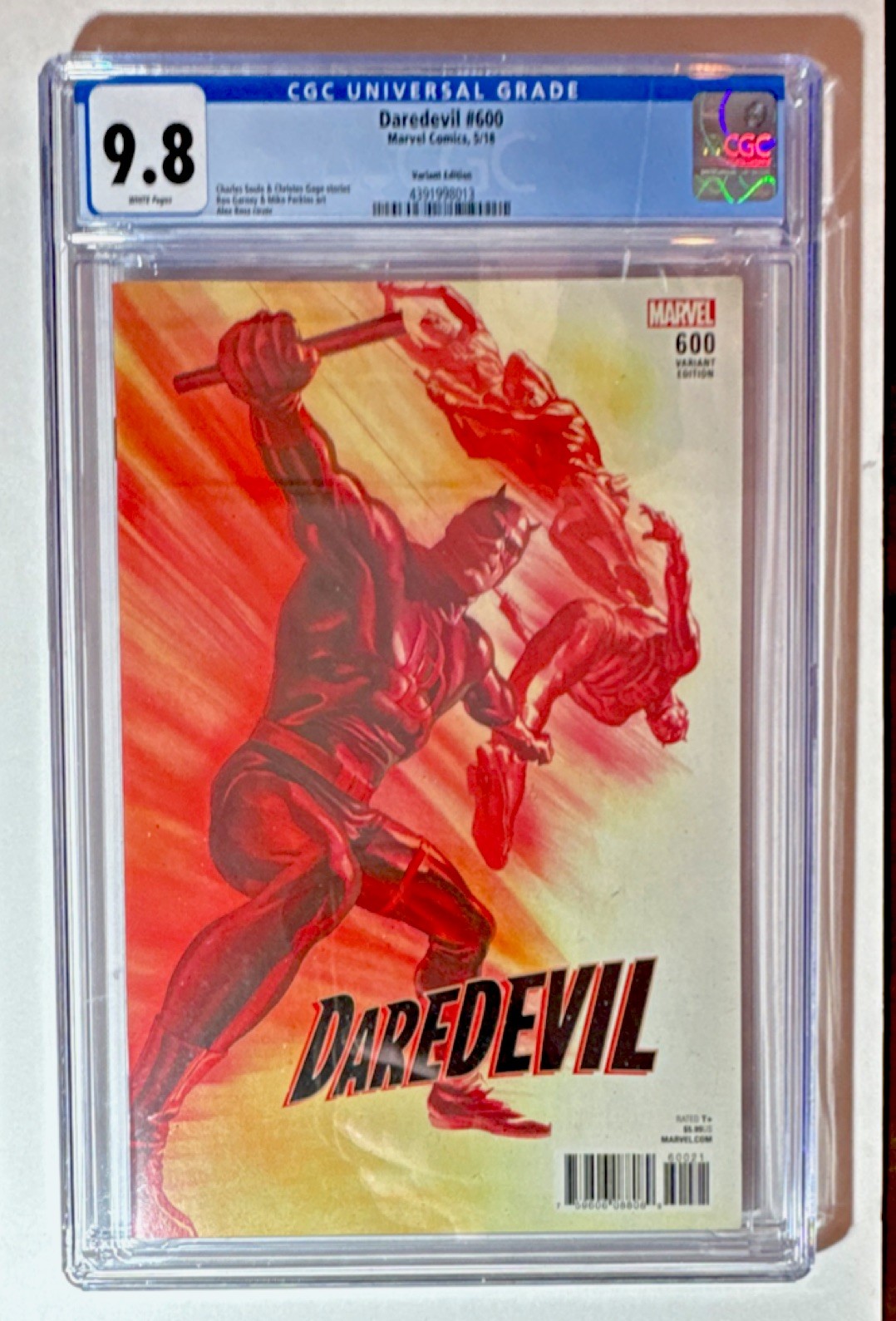 Daredevil #600 Marvel CGC 9.8 Variant Edition Alex Ross Cover 2018