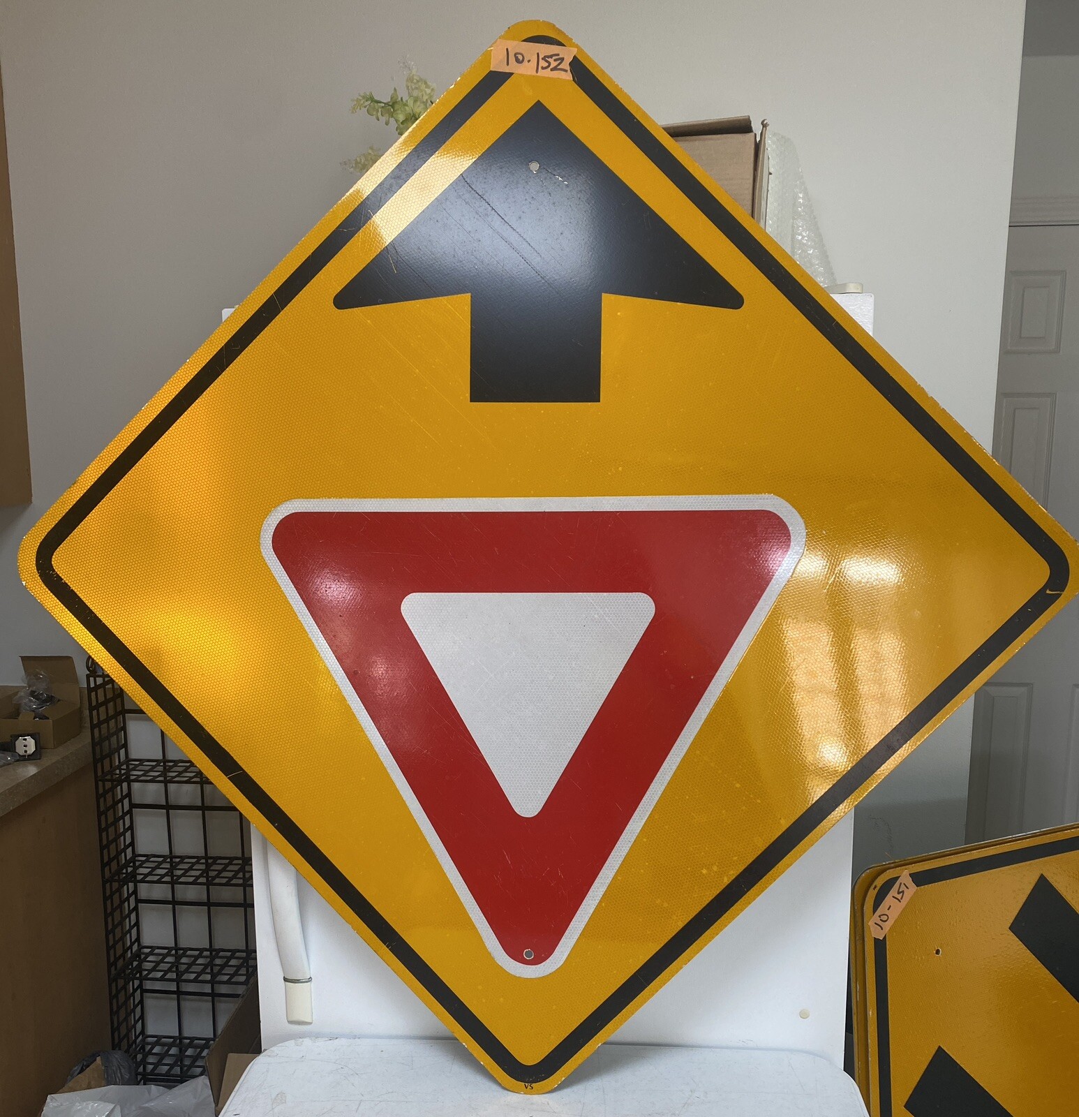 Authentic Street Road Yield Ahead (36\
