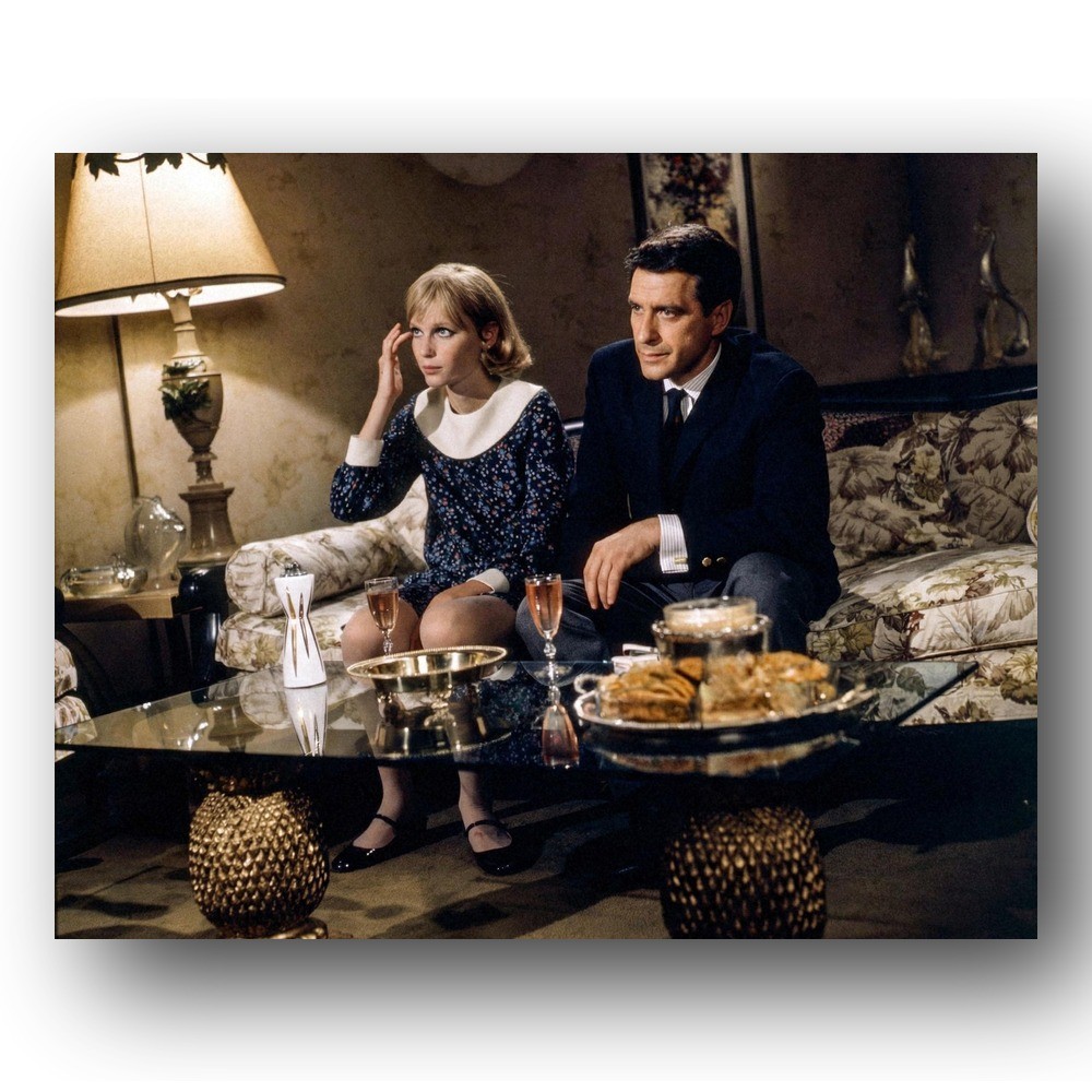 Mia Farrow John Cassavetes Photo 8x10 Rosemary\'s Baby Film Set 1968