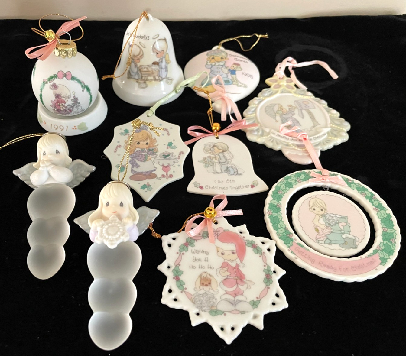 Lot of 10 Precious Moments Ornaments