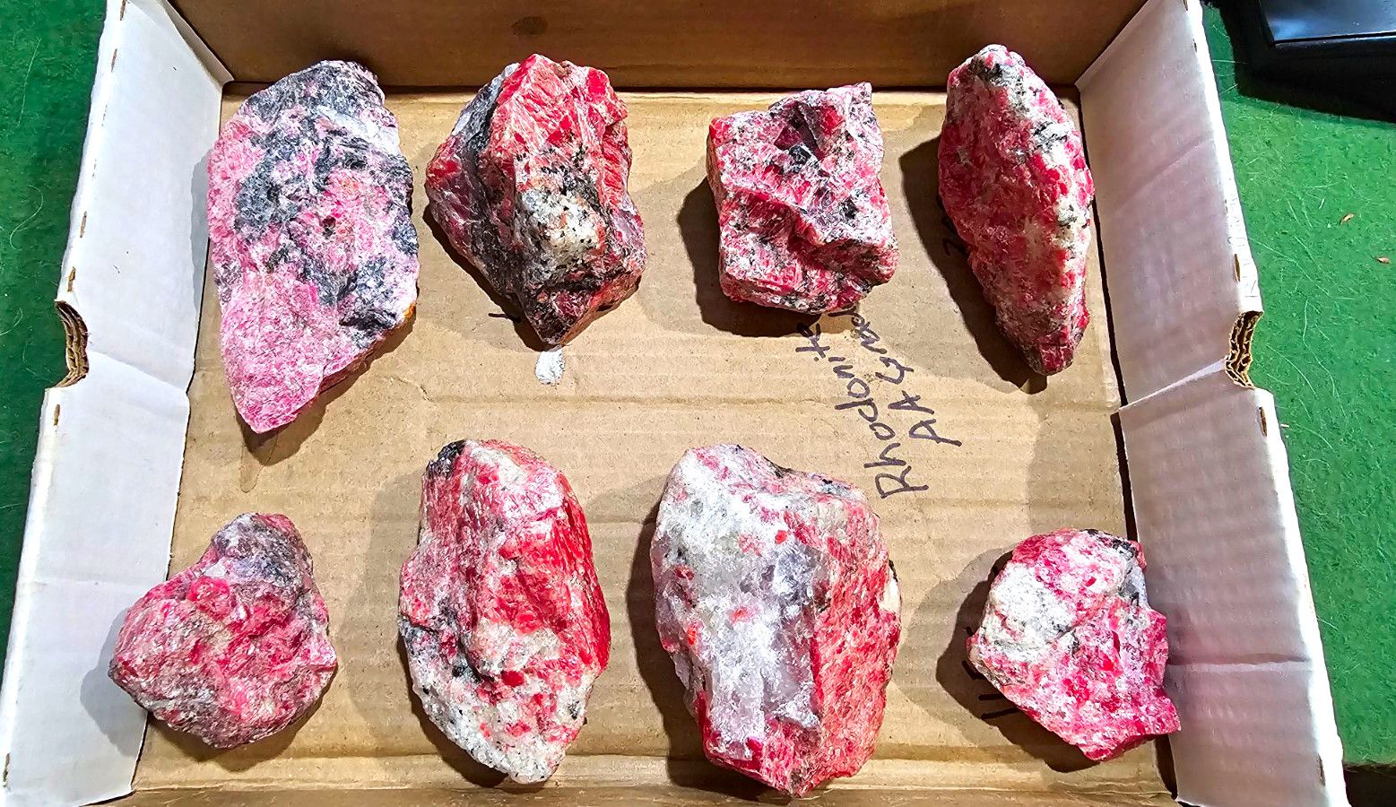Natural Bright Pink Rhodonite in Matrix – Zimbabwe – 1 Piece