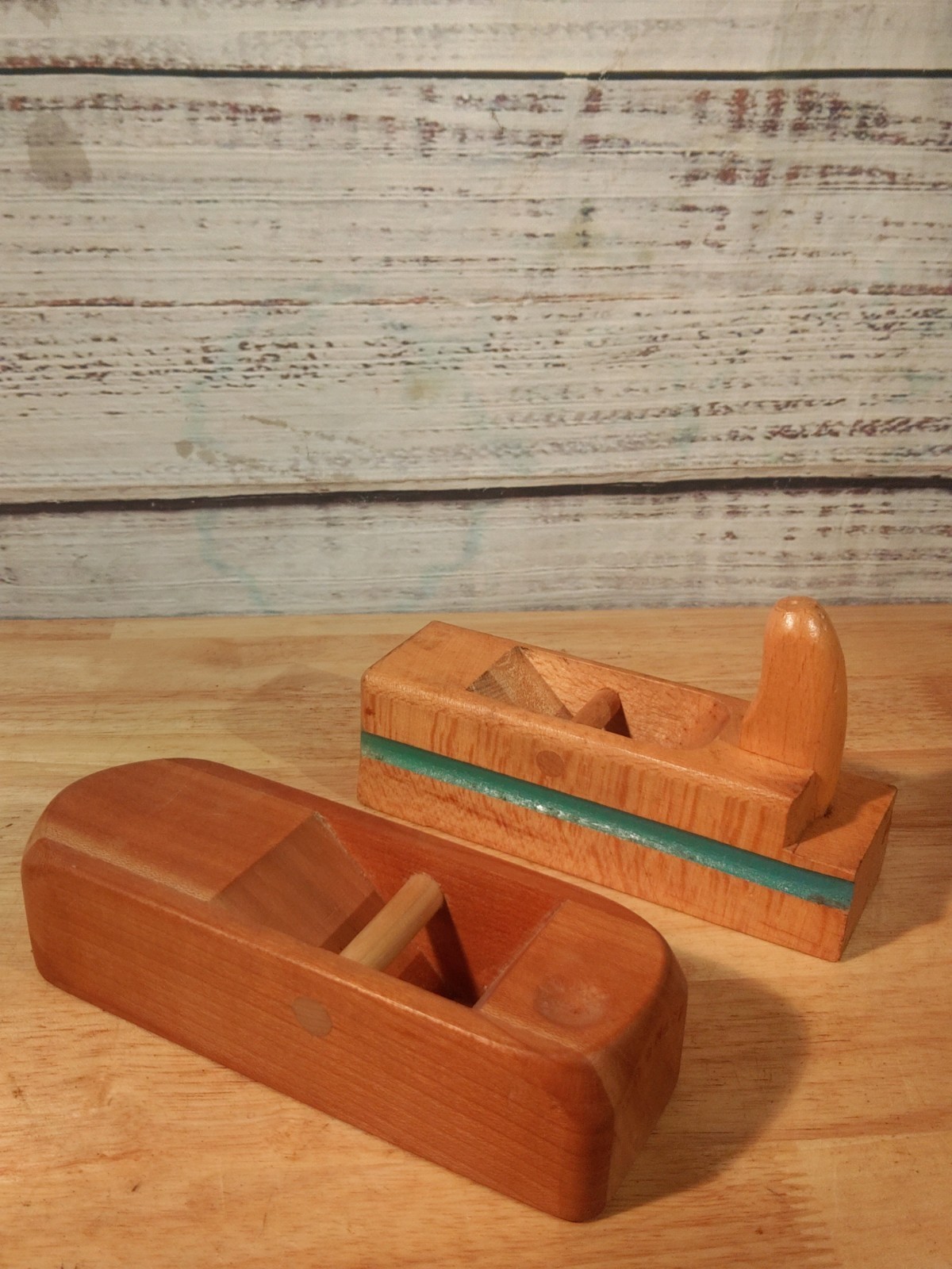 Two Vintage Wooden European Style Hand Planes