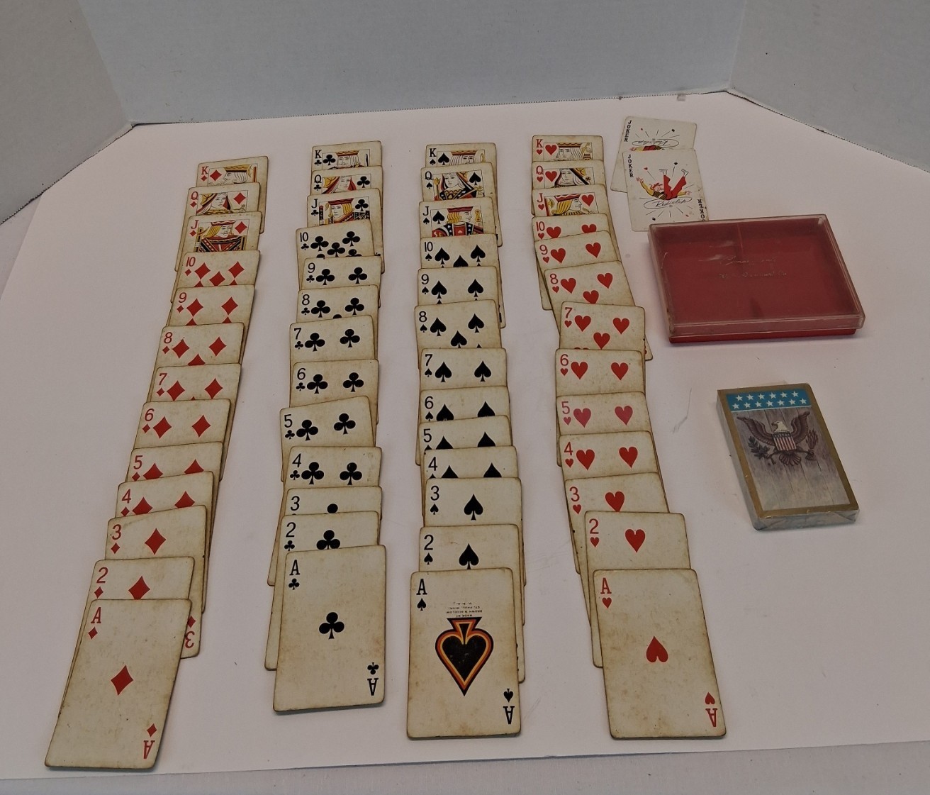 VTG 1976 Brown & Bigelow Playing Cards 2 Deck Bicentennial W. F. Fancourt USA