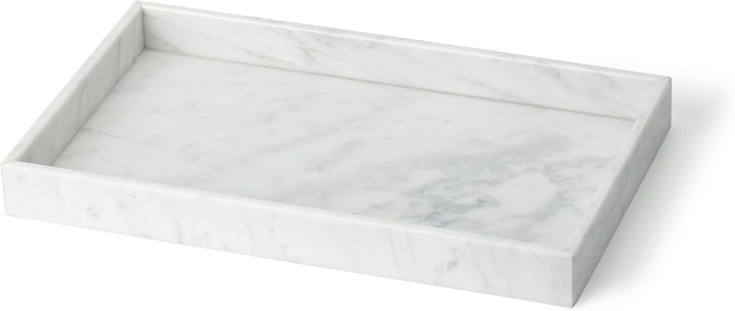 WILD WORKS Natural Carrara Marble Tray 11\