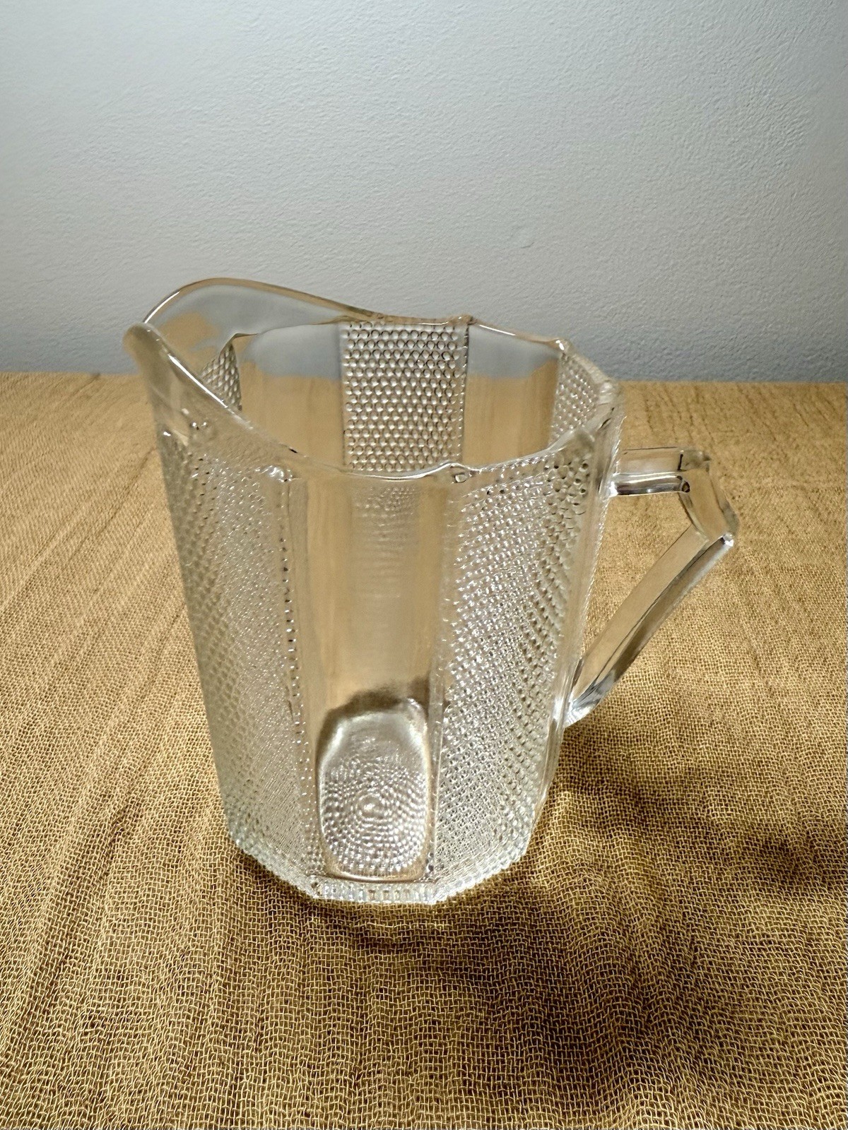 Vintage Jeannette Dewdrop Creamer MidCentury Modern Art Deco Beaded 1950s RETRO