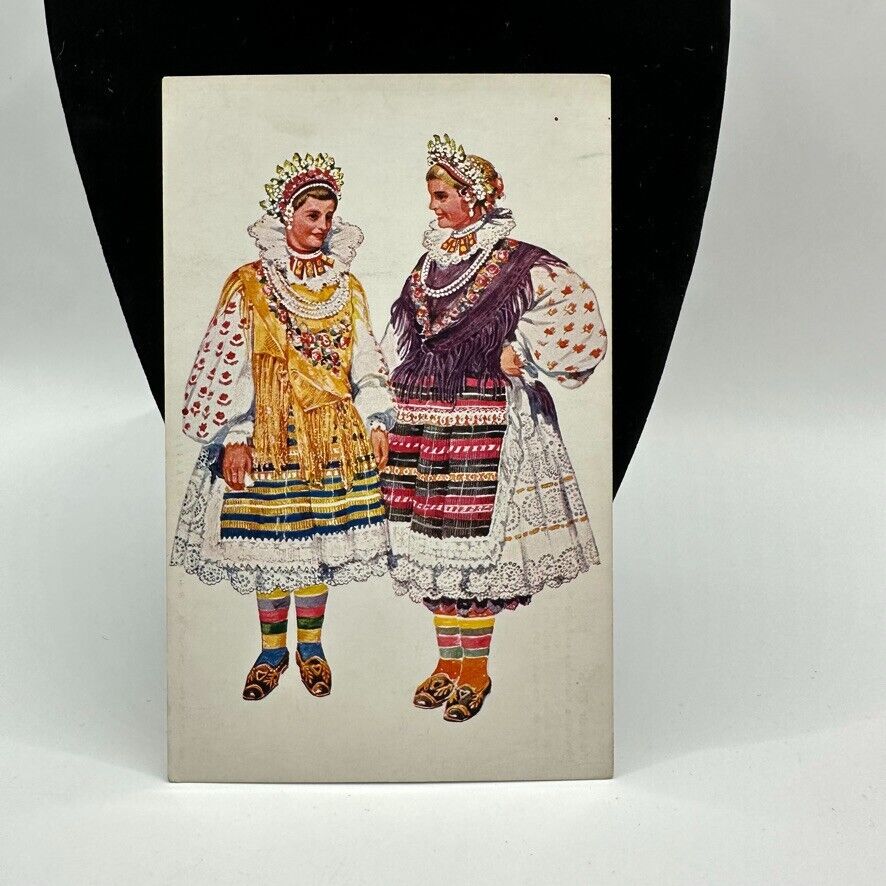 Croatian National Wear costume Vladimir Kirin Vintage Postcard 13 Yugoslavia