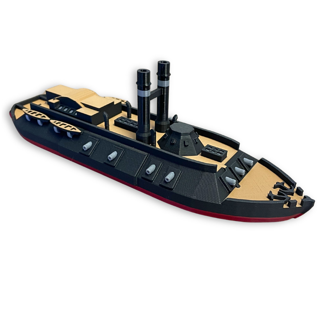 USS Cairo Ironclad Model Ship - 10-Inch Civil War Replica - Union Navy Warship USS Cairo Ironclad Model Ship - 10-Inch Civil War Replica - Union Navy Warship