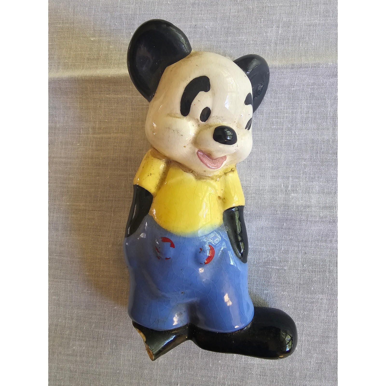 Vintage 1950s Andy Panda Ceramic Figurine Walter Lantz Cartoon Character 5.25