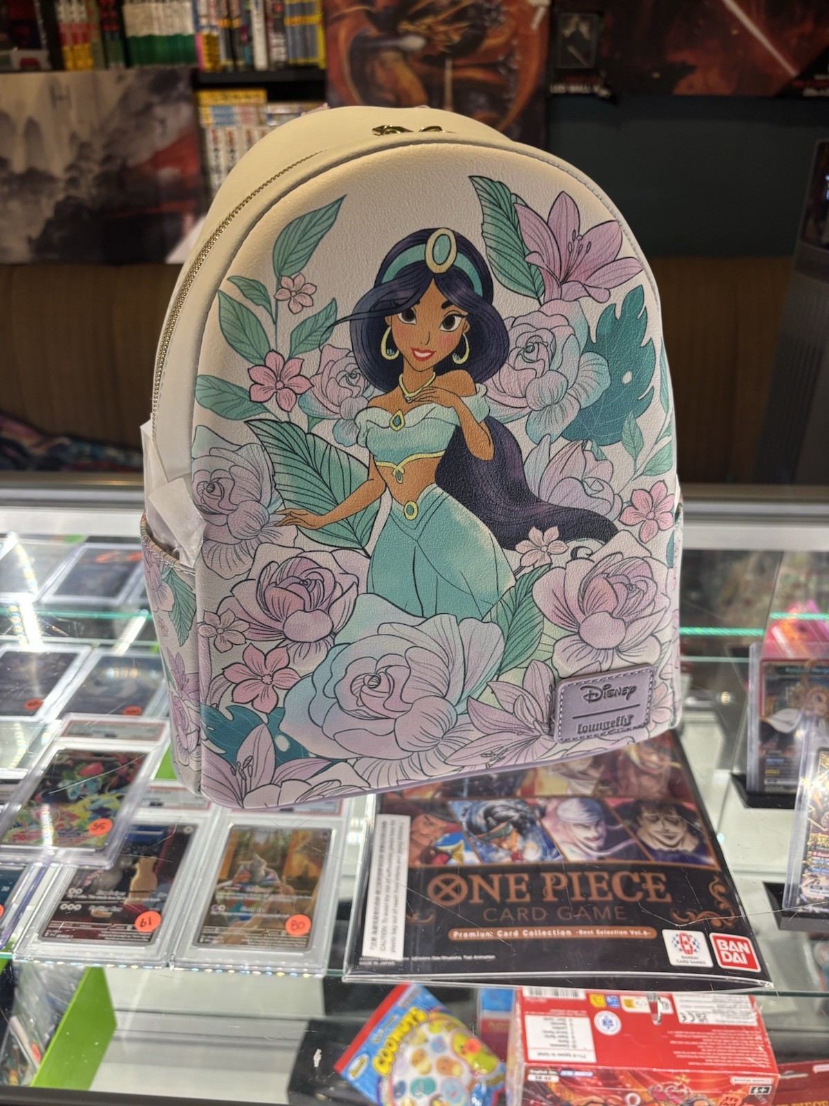 Loungefly Disney Jasmine Portrait Floral Mini Backpack