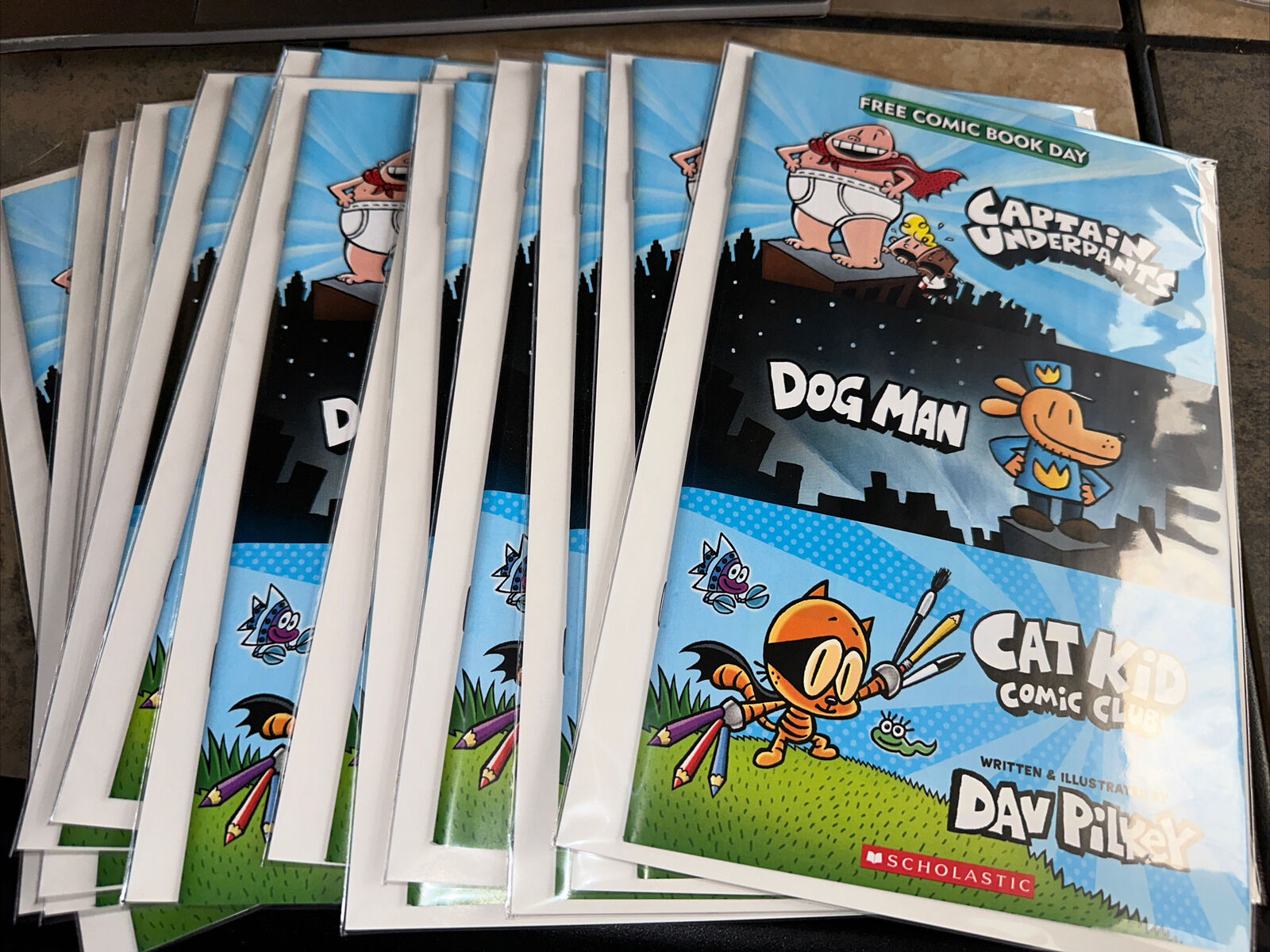 Captain Underpants Dog Man Cat Kid Free Comic Book Day FCBD 2022 Scholastic