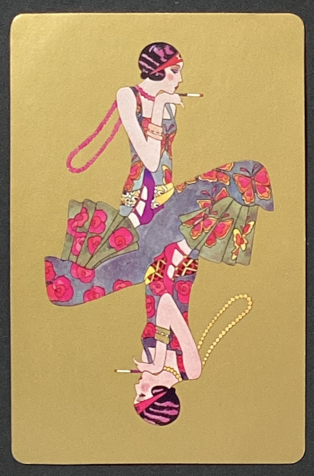 Pretty Lady Reversible Vintage Single Swap Playing Card