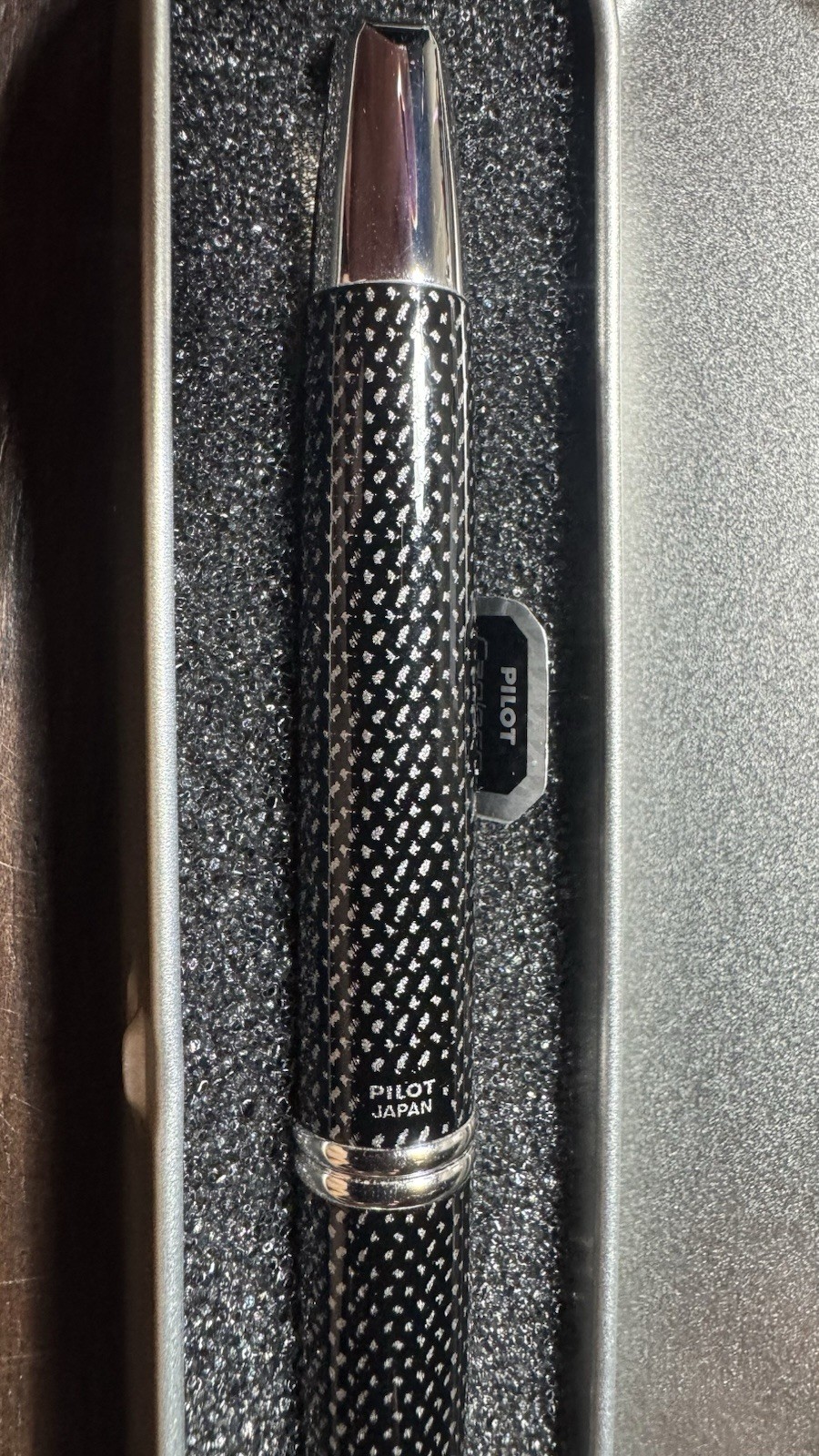 Brand New Pilot Vanishing Point Fountain Pen black carbonesqu - Body Only No Nib