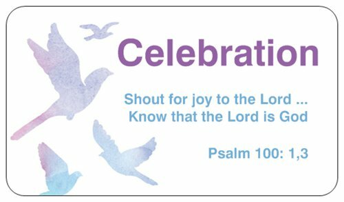 15 Christian Prayer Cards - CELEBRATION - Bible Scripture Verse Psalm 100:1,3
