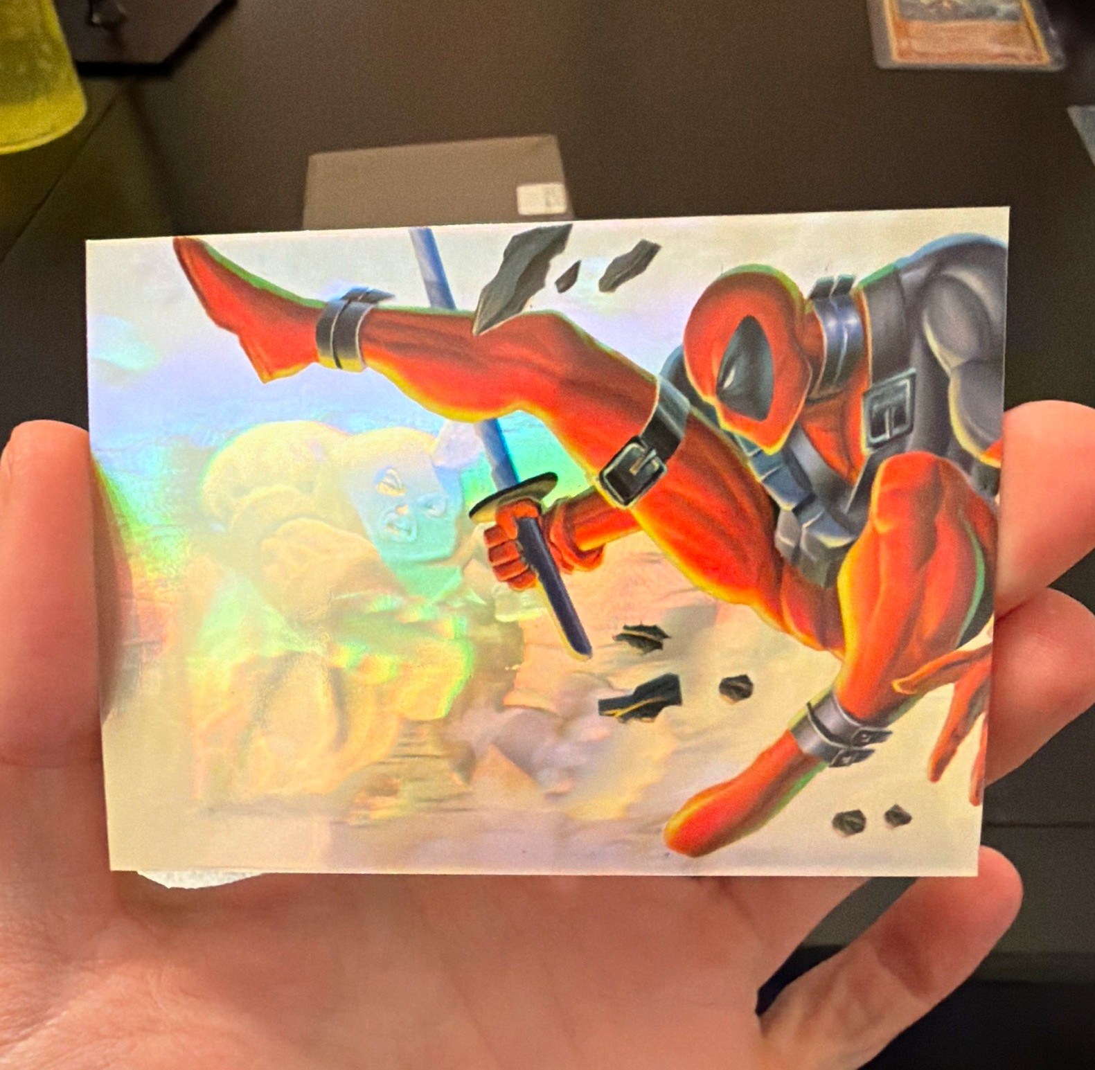 1995 Fleer Flair Marvel Annual Deadpool vs Juggernaut Holoblast #2/12 Chase Card