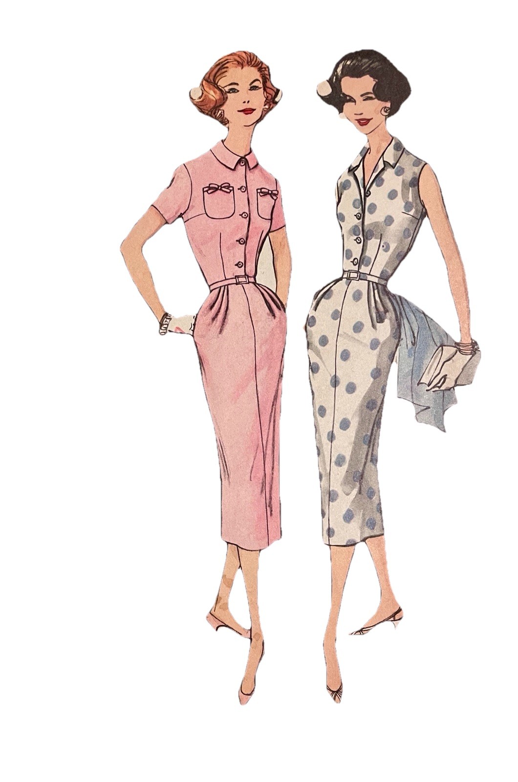 Uncut 1950’s Wiggle Dress Simplicity 2092 Size 20 B 40