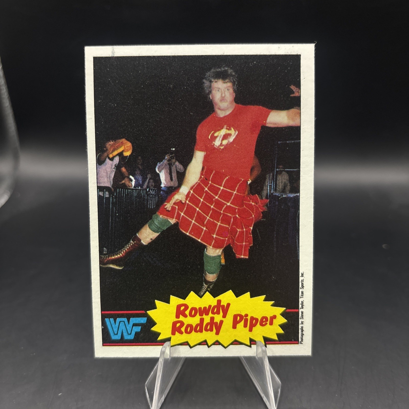 1985 Topps WWF Pro Wrestling Stars #7 Rowdy Roddy Piper