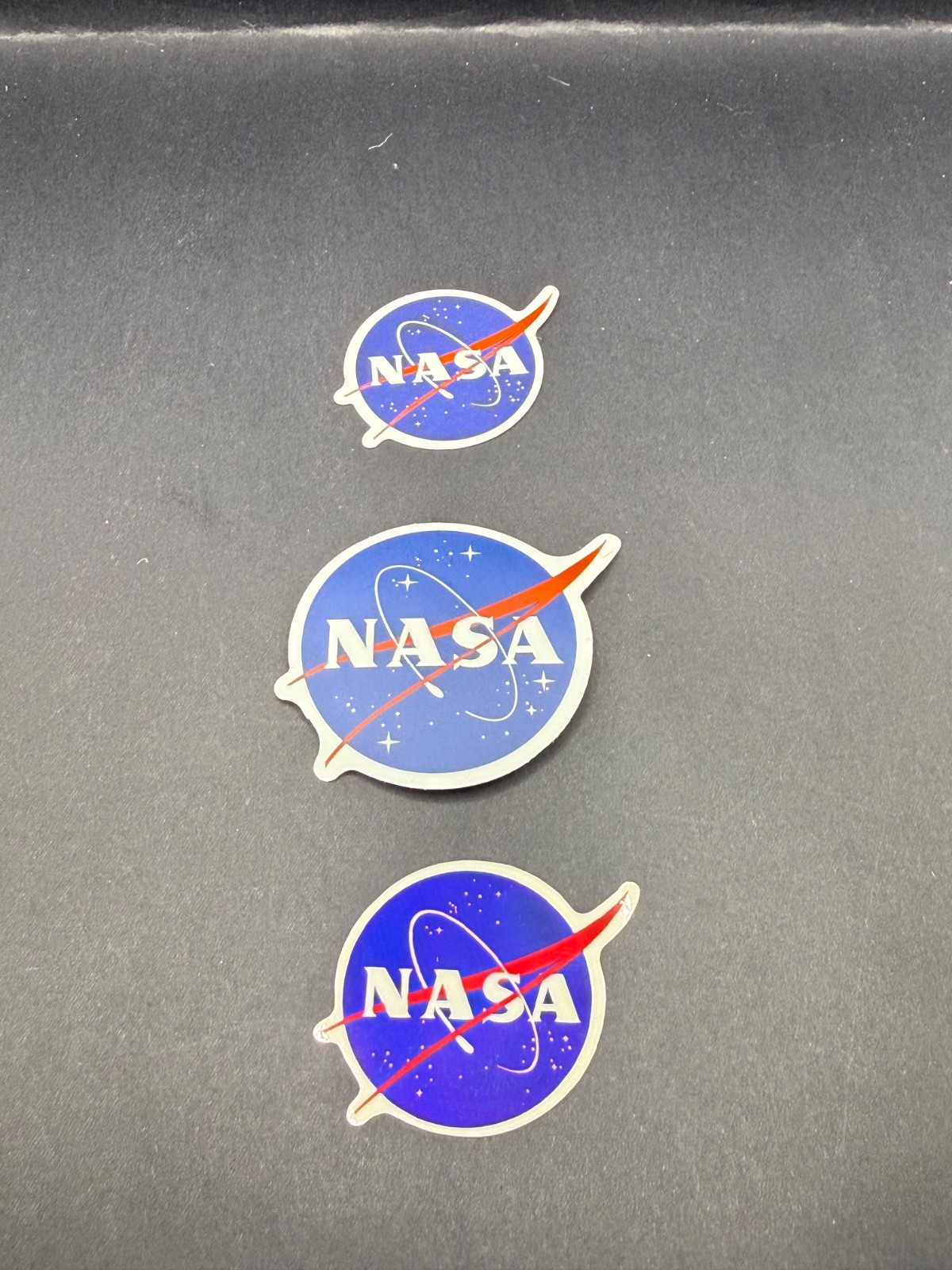 NASA Logo Stickers Lot of 3 Space Exploration Astronaut Rocket Decals