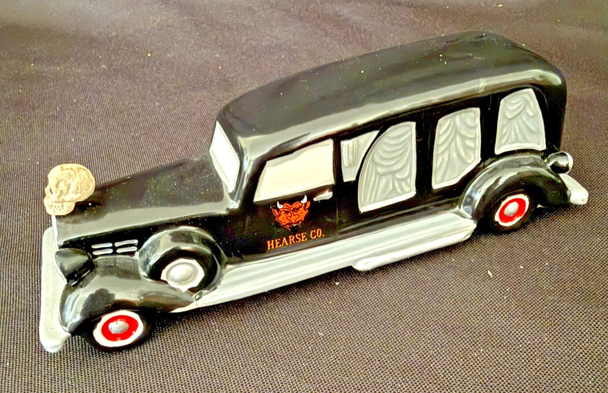 Department 56 Halloween SELL YOUR SOUL, HEARSE #4025403 Village Accessories