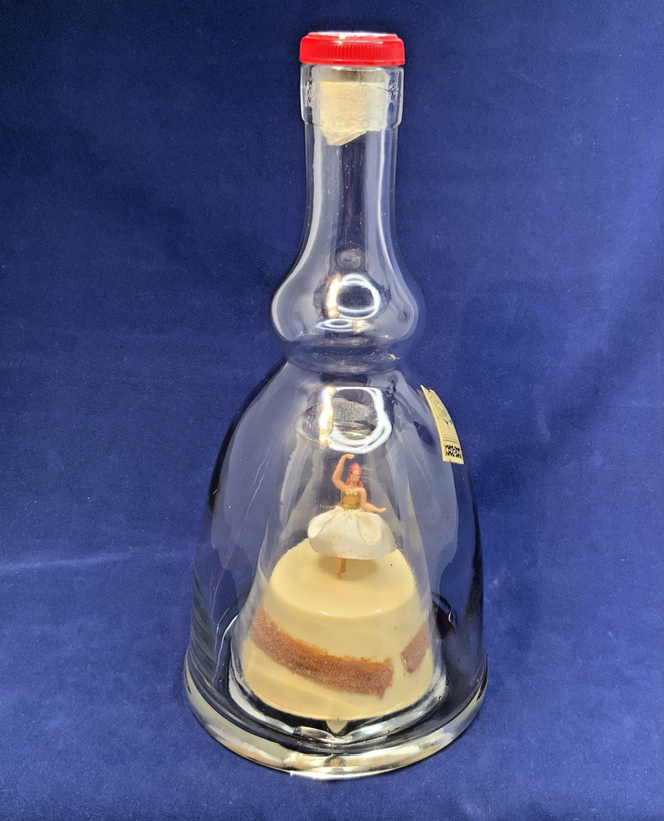 Vintage Bols Ballerina Bottle Working Dancer Original Cork Minnesota Tax Stamp