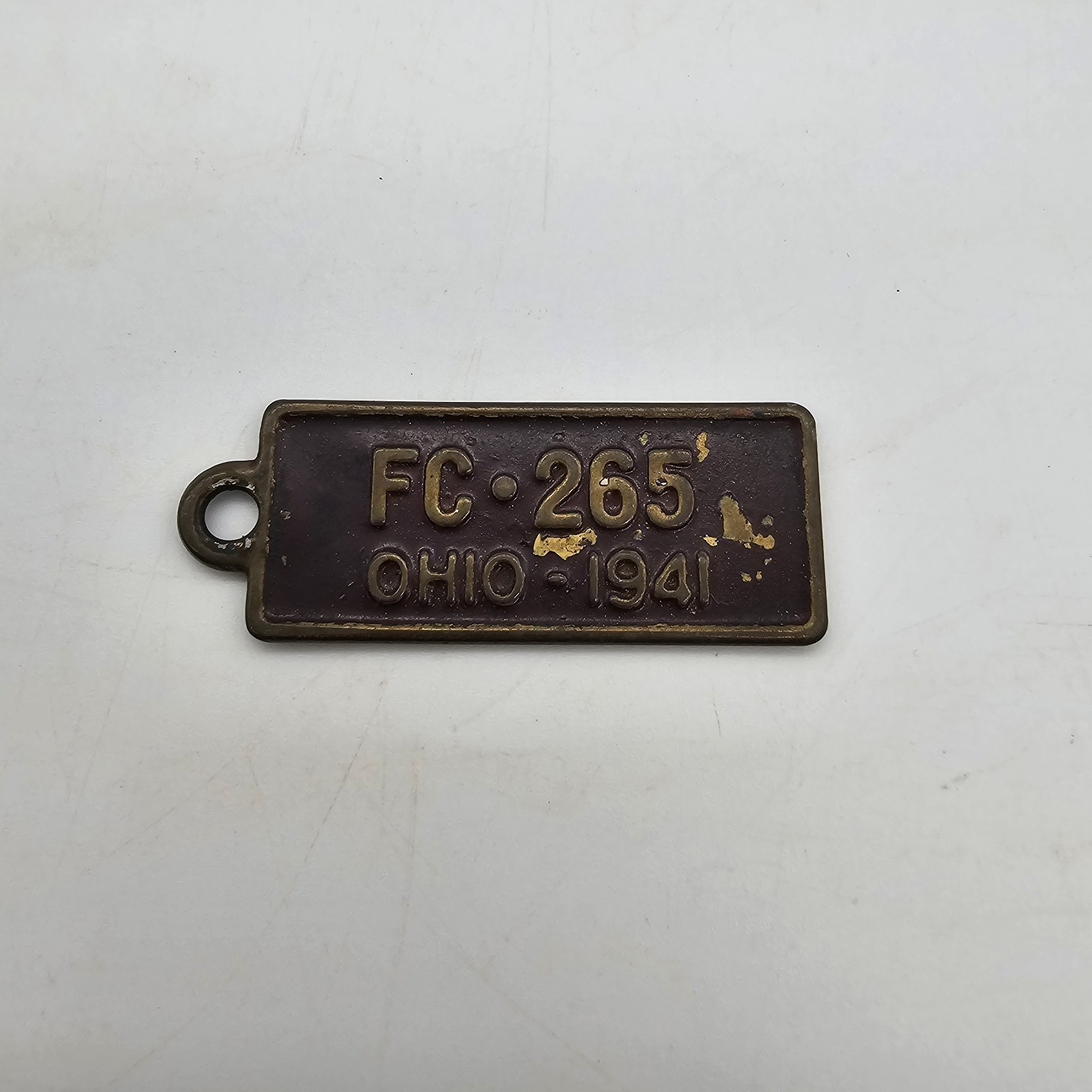 1941 Ohio Goodrich License Plate Keychain