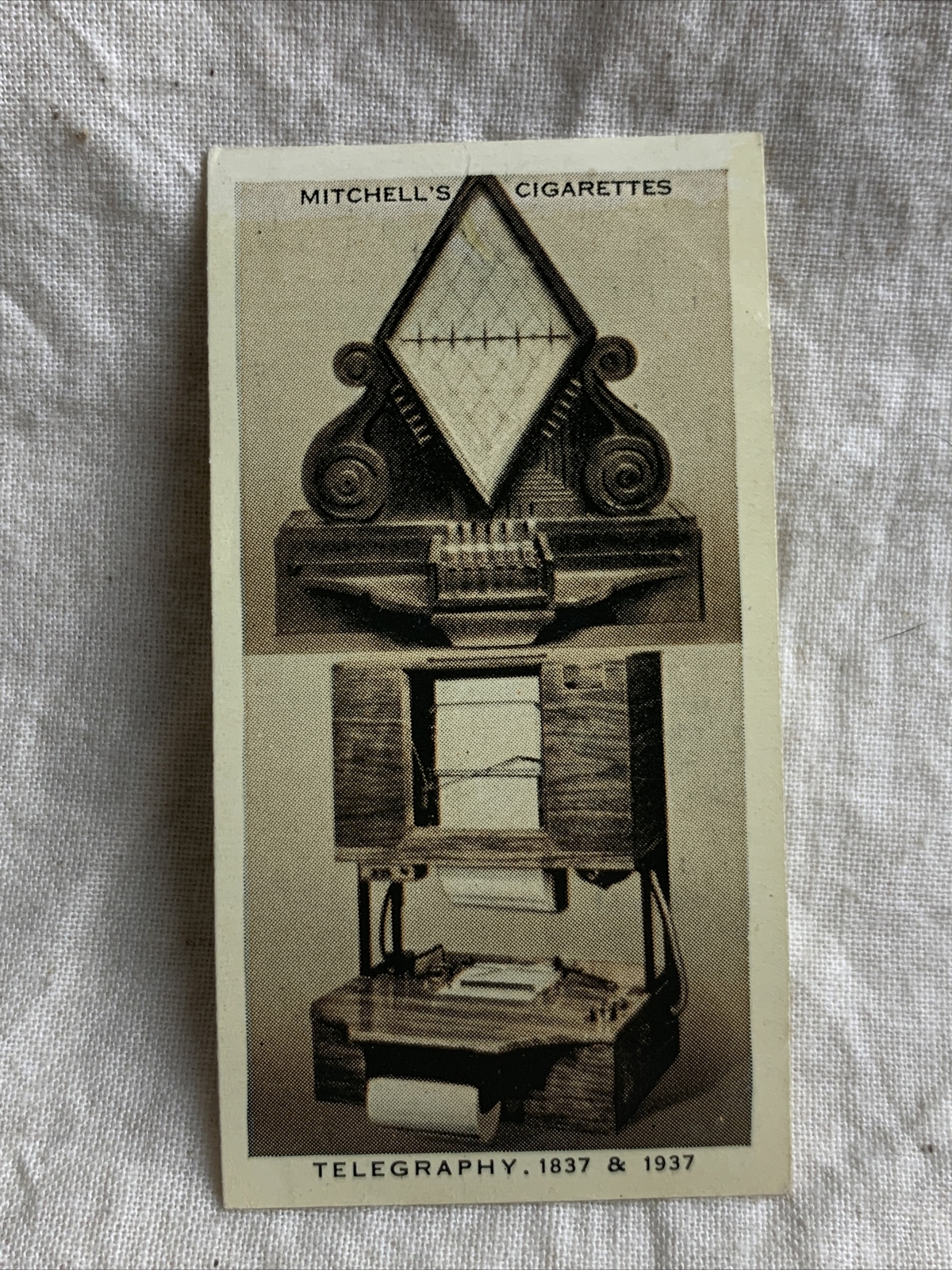 1937 Mitchell's Cigarettes WONDERFUL CENTURY 1837-1937 #16 Telegraphy 1937 Mitchell's Cigarettes WONDERFUL CENTURY 1837-1937 #16 Telegraphy