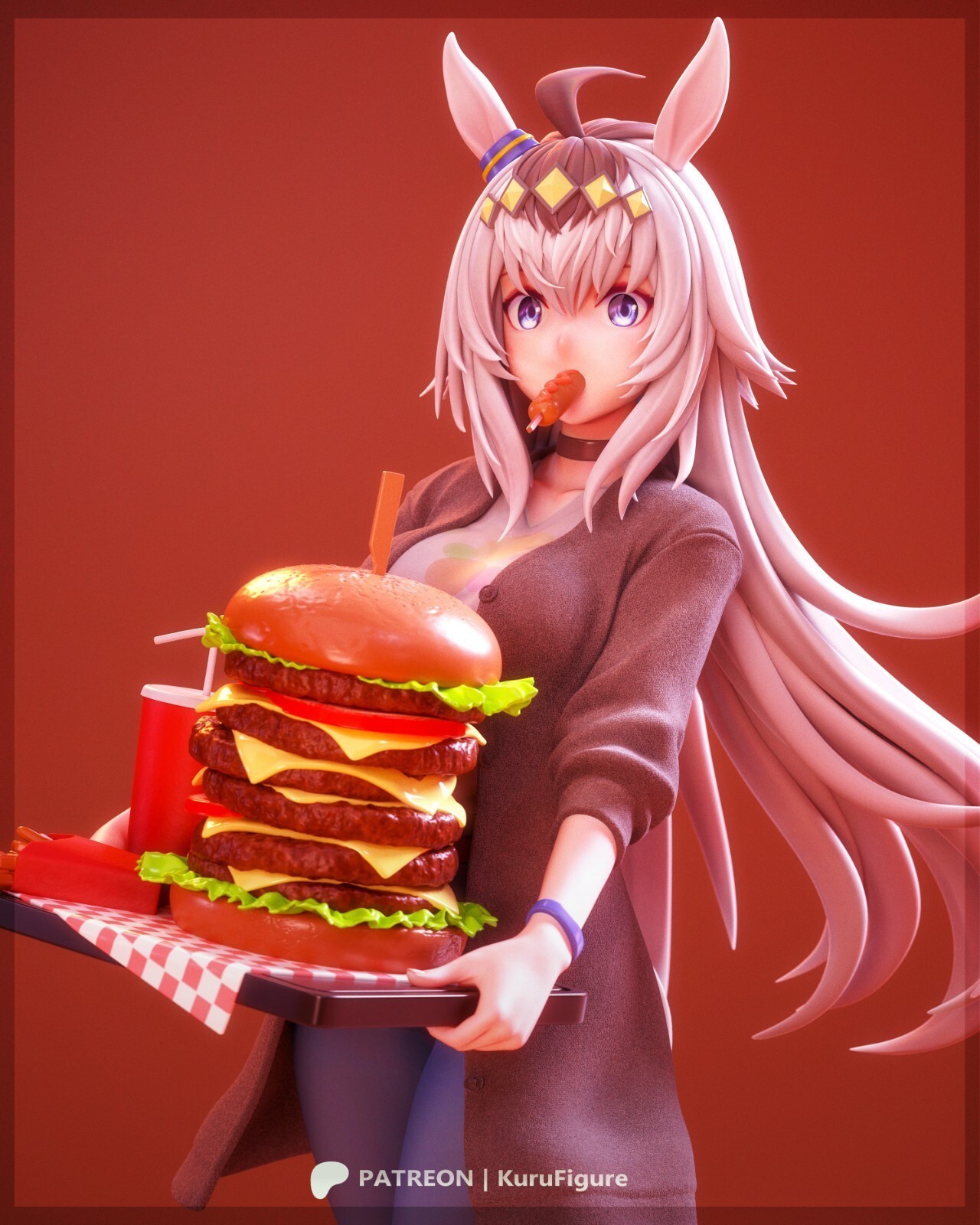 1:8 Oguri Cap Umamusume Pretty Derby Fan Art UNPAINTED High Quality Garage Kit