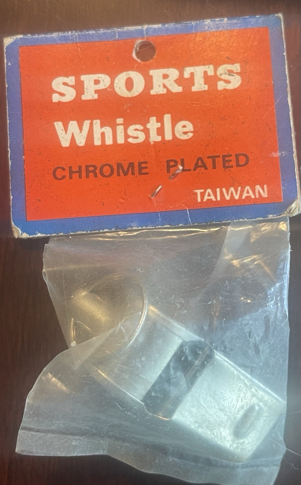 Vintage Sports Whistle Chrome Plated Made In Taiwan New Sealed