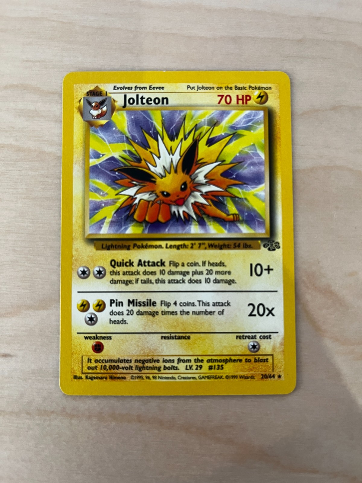 Jolteon 20/64 | Jungle | LP | Non-Rare