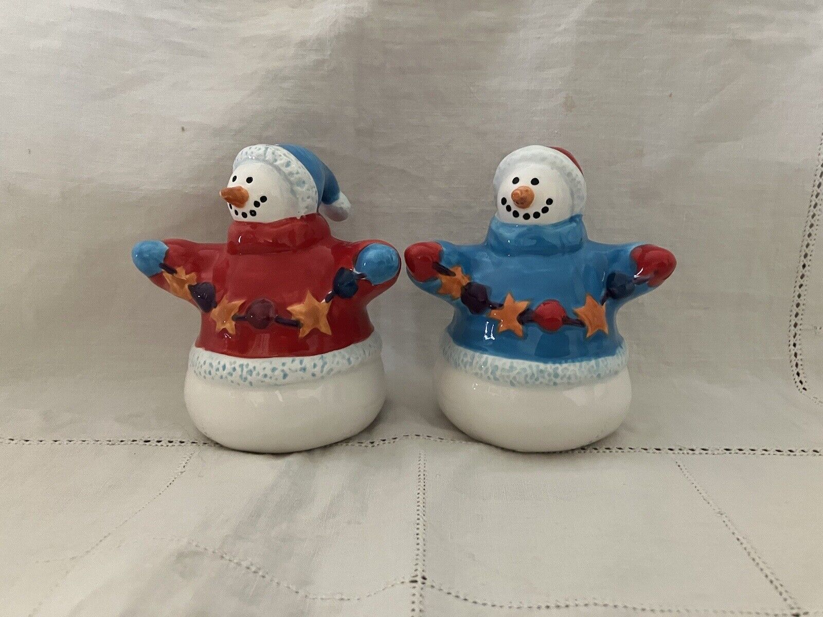 Snowmen Salt And Pepper Shakers