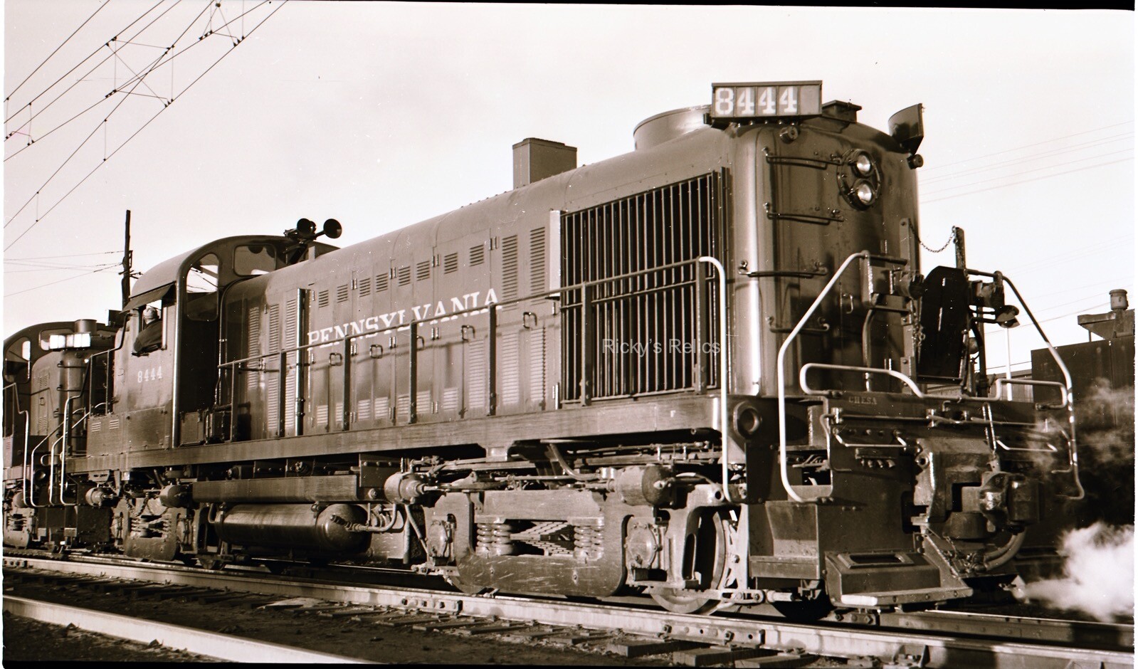 Original 616 B&W Negative PRR 8444 Alco RS3 AS-16MS Pennsy 1960's