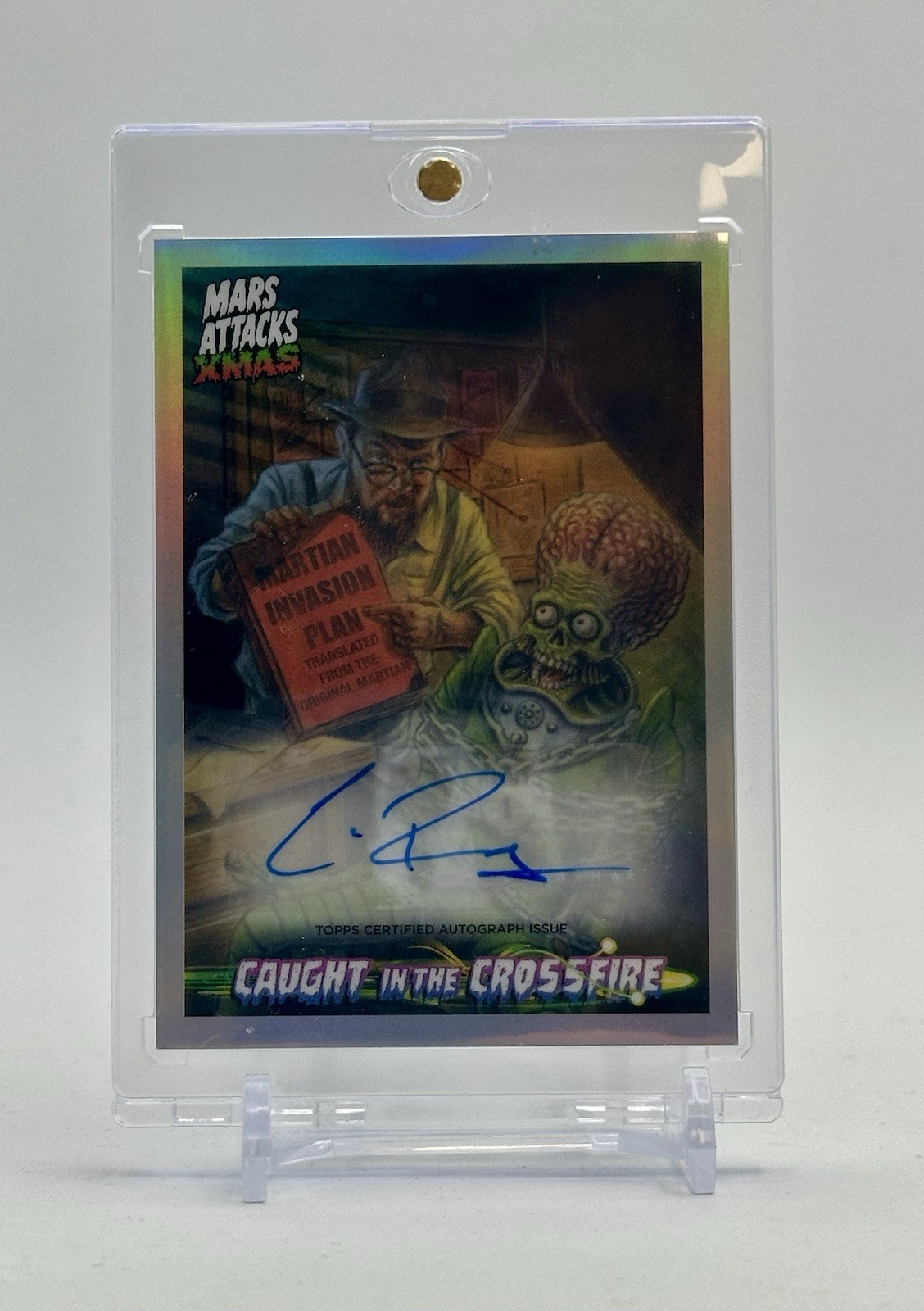 2026 Topps Mars Attacks Christmas Chris Ramsay Caught In The Crossfire Auto 2026 Topps Mars Attacks Christmas Chris Ramsay Caught In The Crossfire Auto