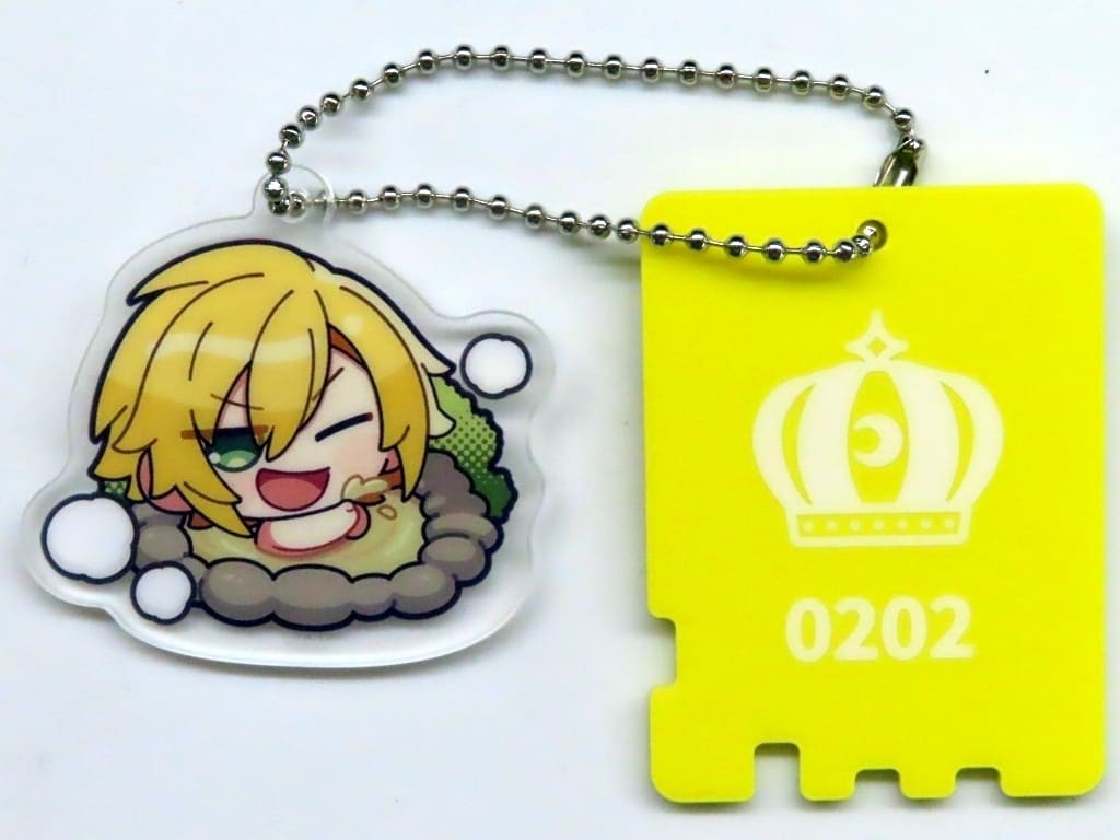 Uzuki Kou Sauna Holder Style Acrylic Keychain DMM Scratch Vtuber Nijisanji Onsen