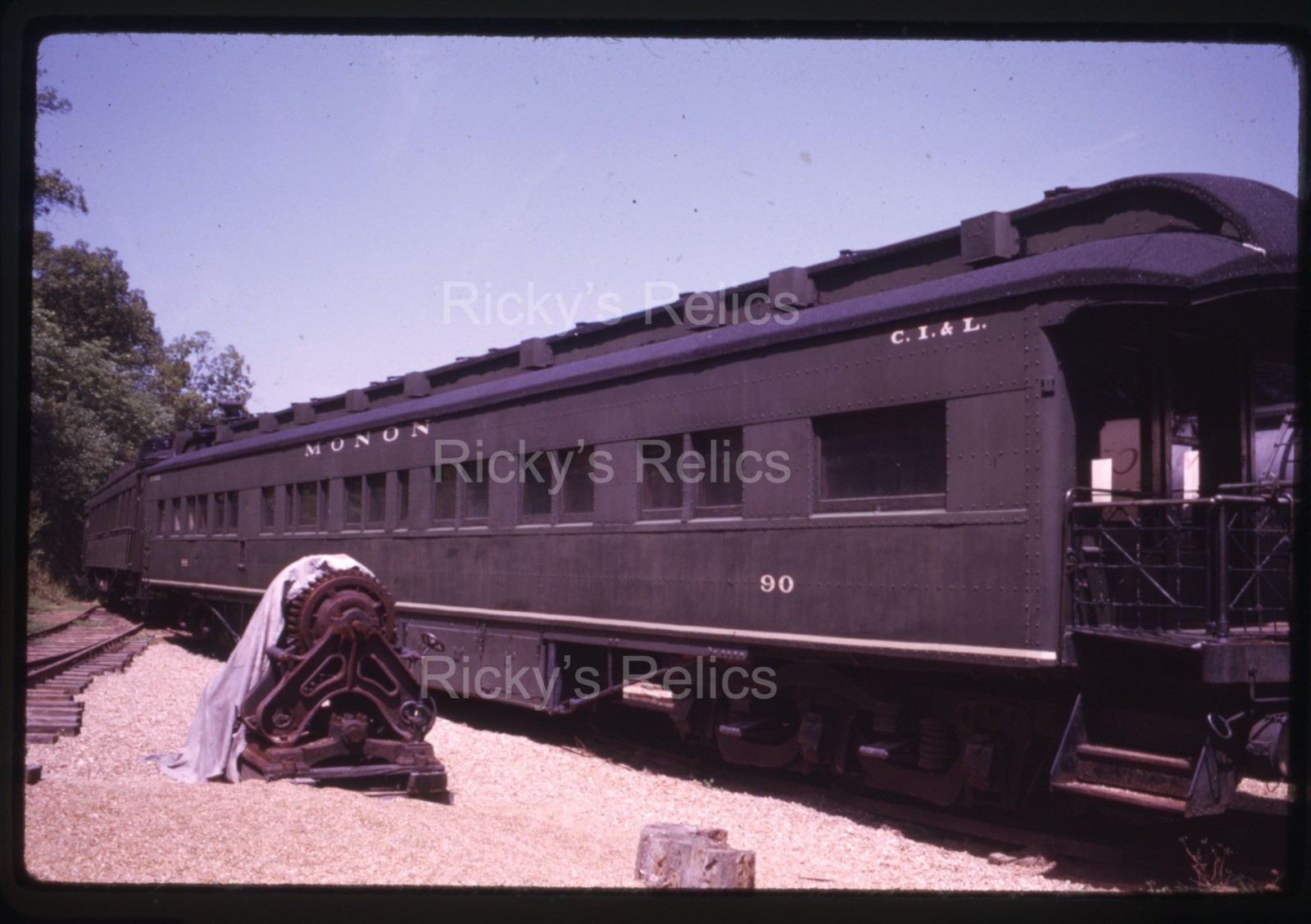 Original Slide MON #90 Coach/Passenger Monon 1970 C&IL