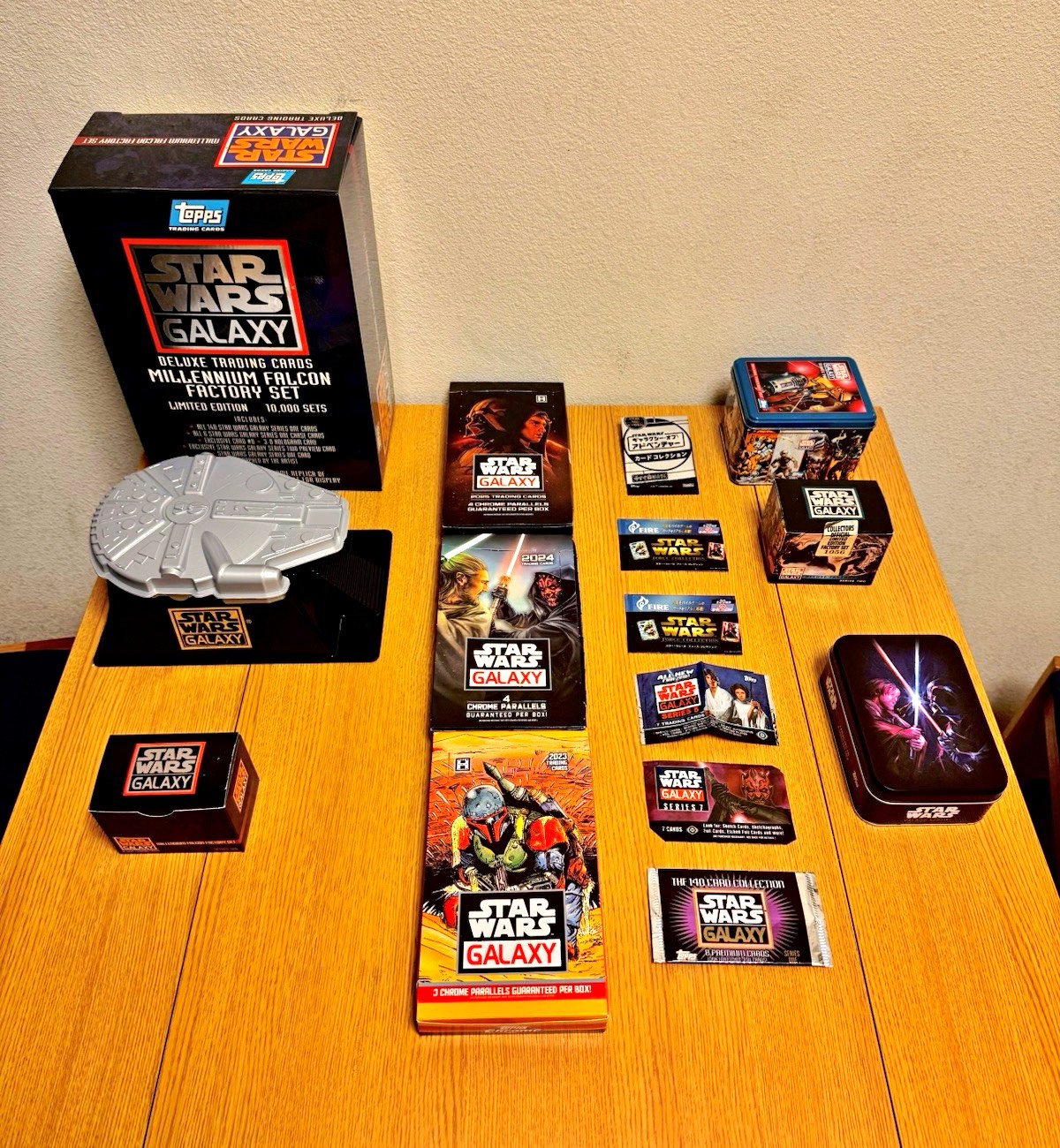 Topps Star Wars Galaxy Empty Box/Tin/Wrapper Lot