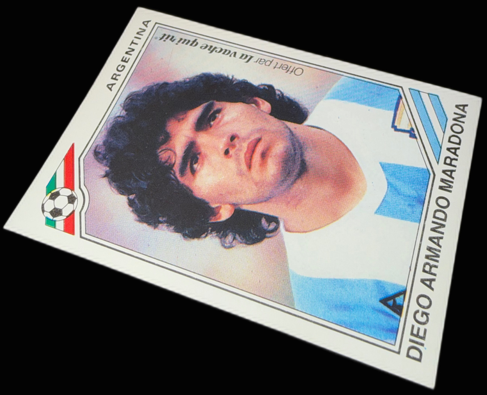 1986 PANINI MEXICO 86 DIEGO MARADONA ARGENTINA LA VACHE QUI RIT’ STICKER