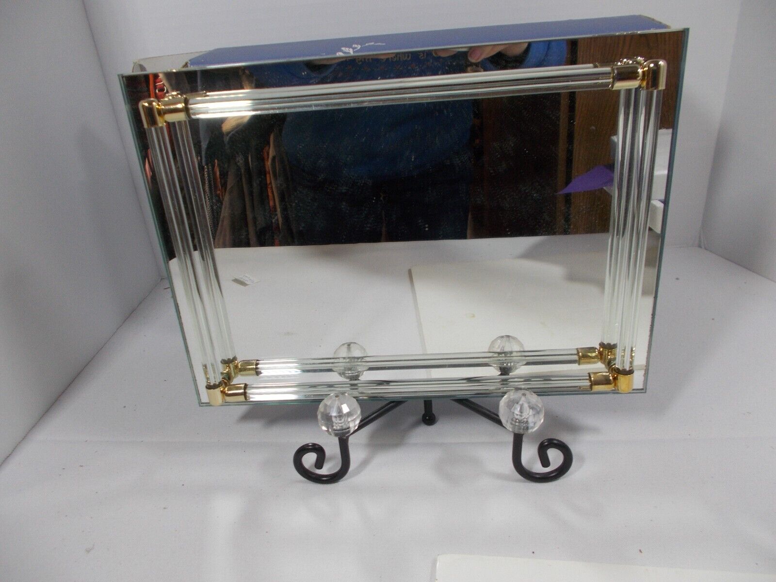 Vintage Avon Mirrored Vanity Tray - New in Box 