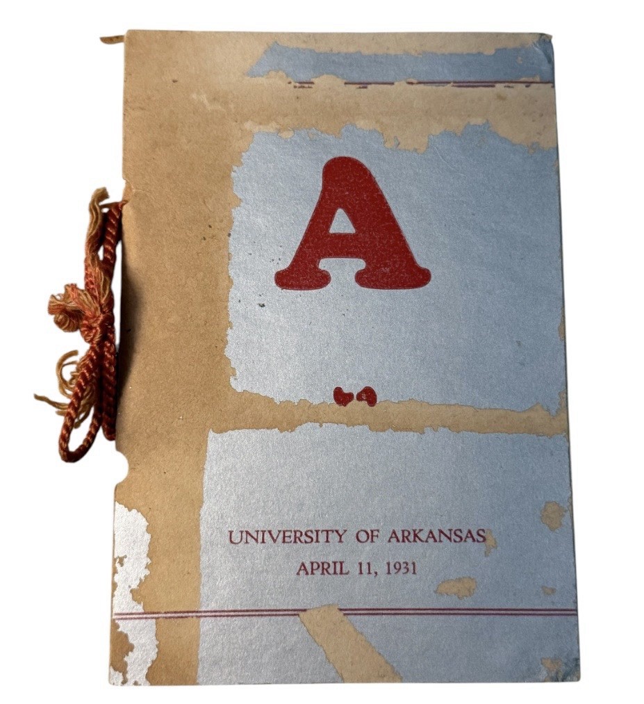 1931 University Of Arkansas Members Small Booklet 1931 University Of Arkansas Members Small Booklet
