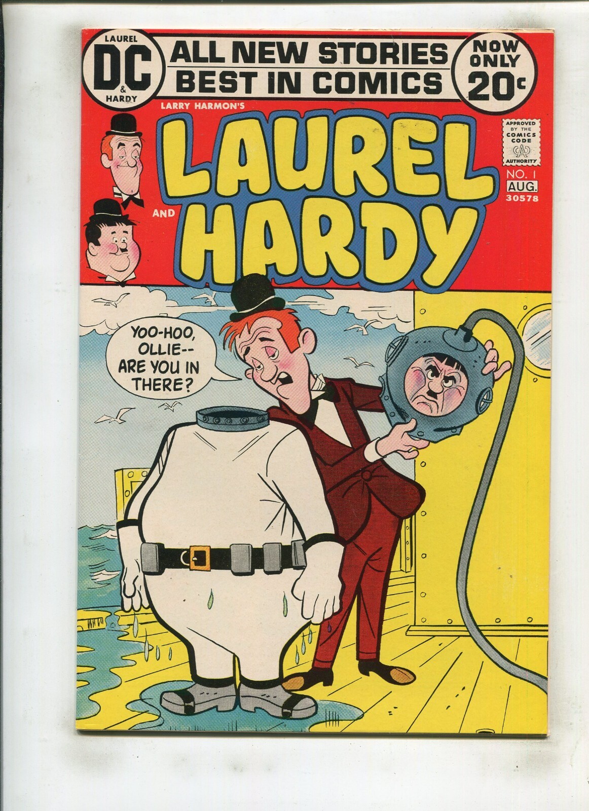 LARRY HARMON'S LAUREL AND HARDY #1 (9.2) SILLY SAPS AT SEA 1972