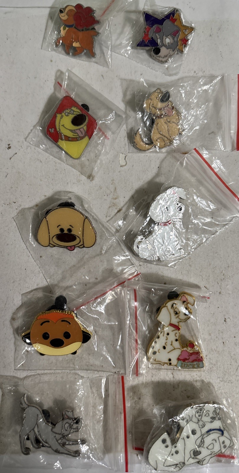 Disney DOGS only Pins lot of 10