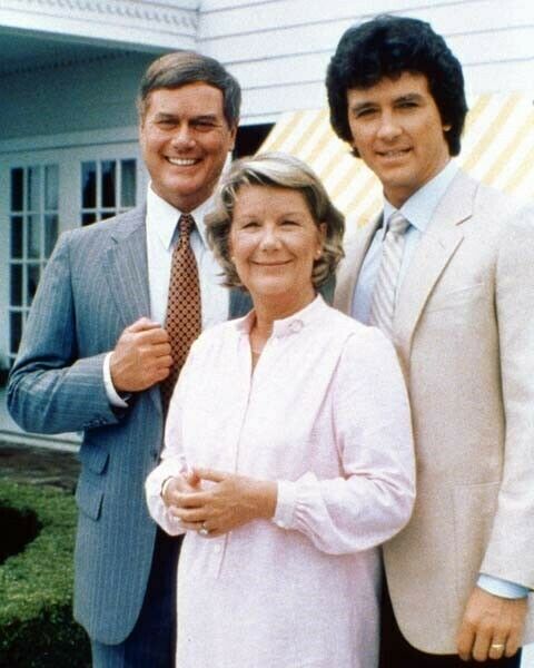 Dallas J.R Miss Ellie & Bobby Hagman Bel Geddes & Duffy 8x10 inch photo