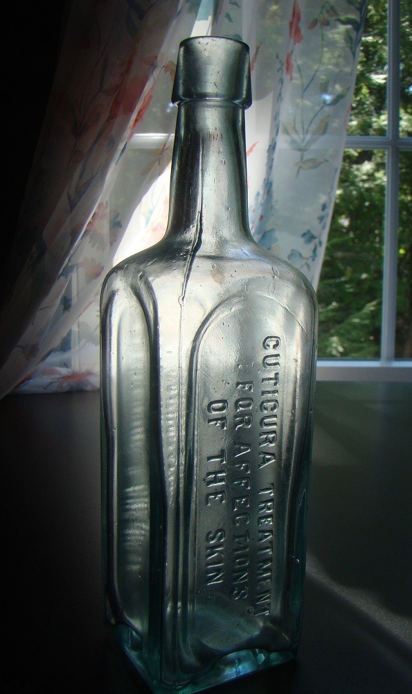 Antique CUTICURA TREATMENT FOR AFFECTIONS OF THE SKIN-POTTER DRUG & CHEM Bottle