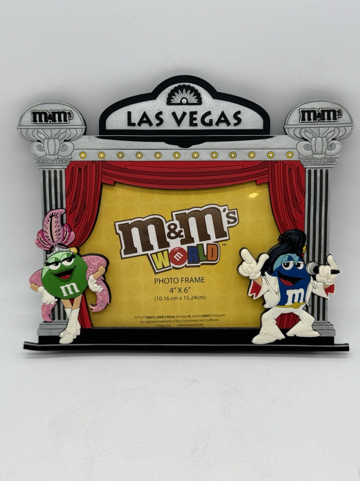 NEW M&M’s World Las Vegas Elvis Showgirl 4x6 Photo Frame Souvenir RARE