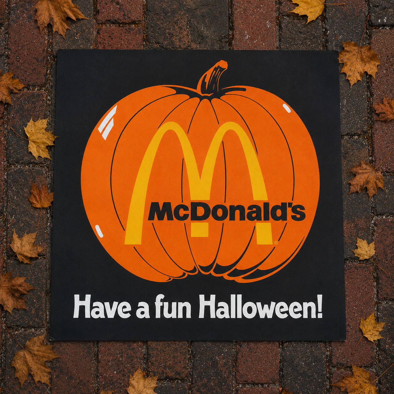 1984 McDonald\'s Halloween Reproduction Poster 17.5\