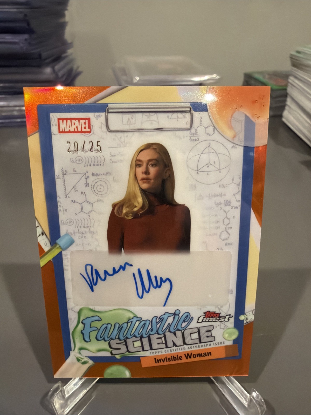 2026 Topps Finest Fantastic Four Vanessa Kirby Fantastic Science Auto 20/25