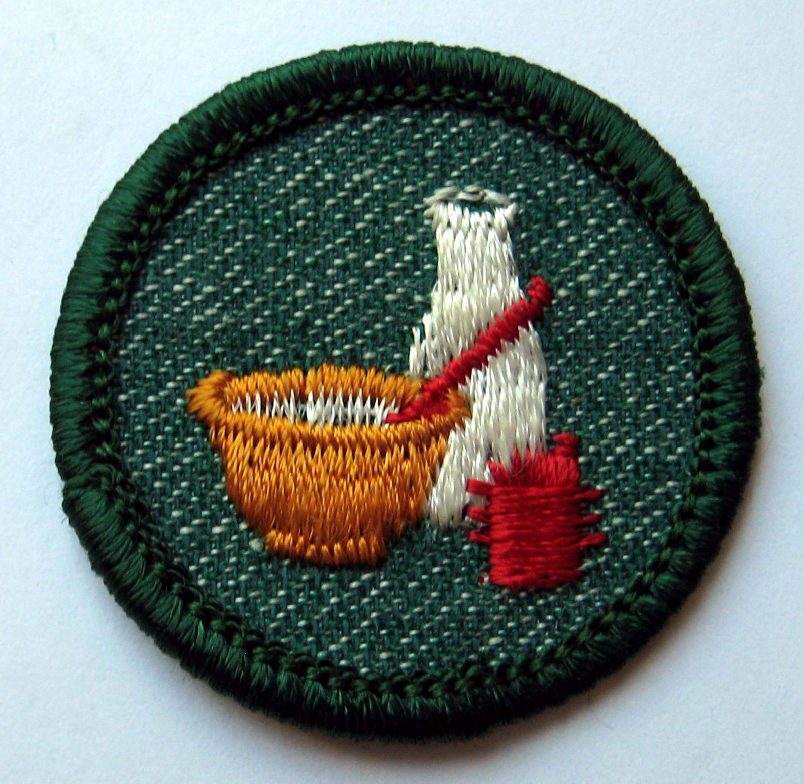 Vintage Girl Scout 1955-1960 COOK BADGE Kitchen Chef Baker Baking Foods Patch