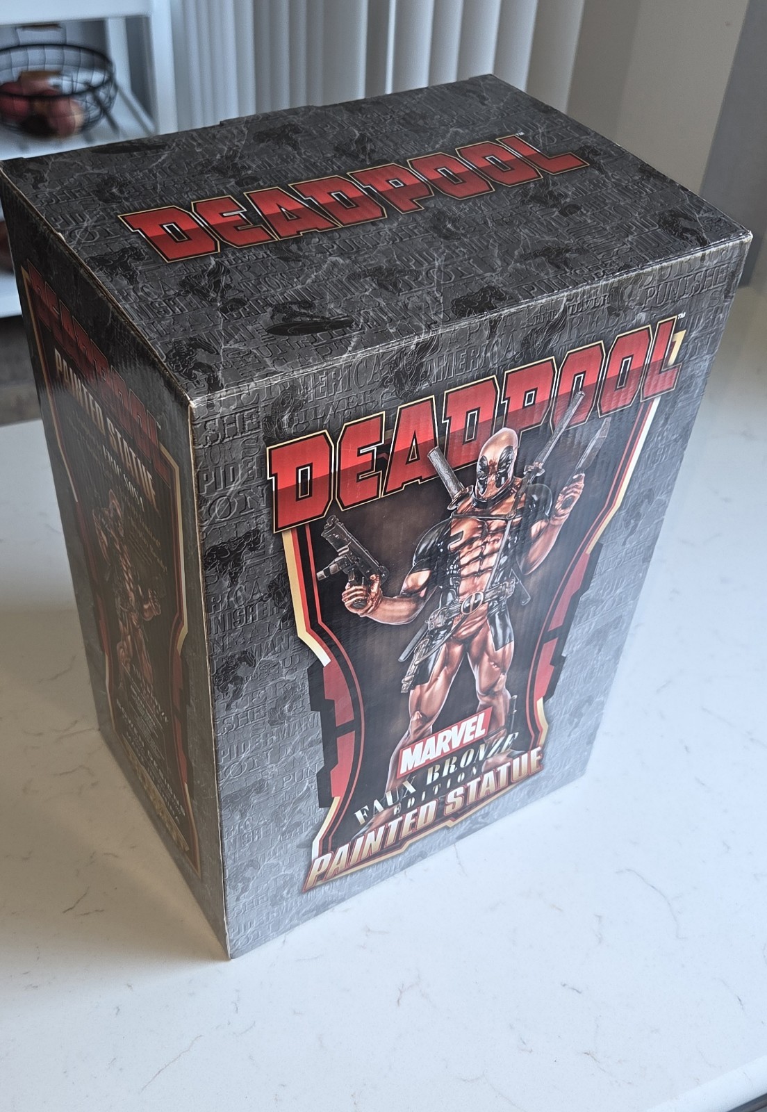 Deadpool Faux Bronze Statue 2012 By Bowen Designs Website Exclusive #264/329